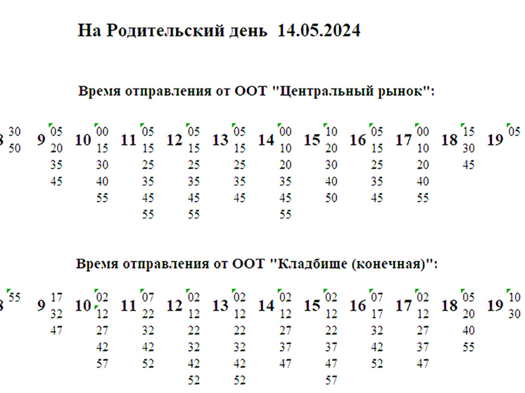 На Радоницу в Петропавловске-Камчатском будет работать маршрут №11
