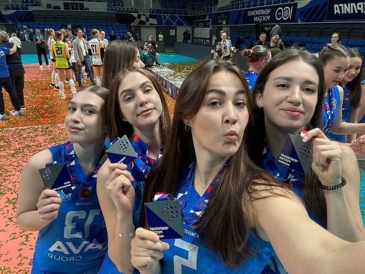 Спортсменки из Краснодарского края заняли второе место в Молодежной волейбольной лиги России