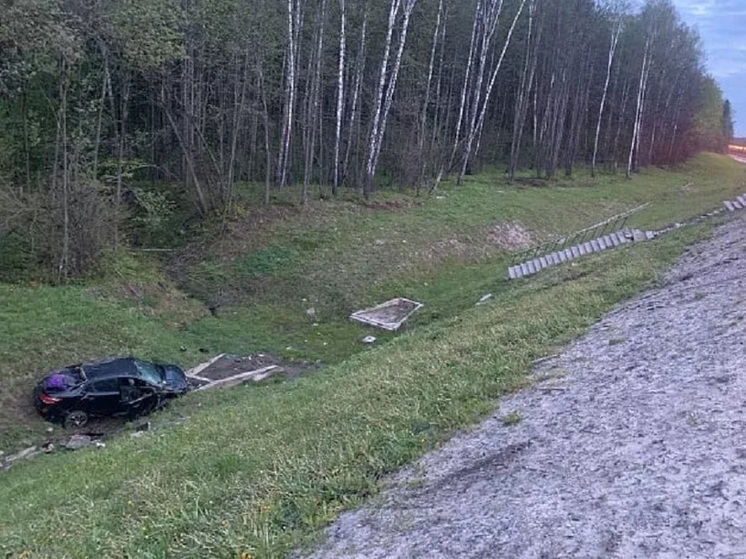 Автоледи на Kia перевернулась на трассе М-2 в Заокском районе