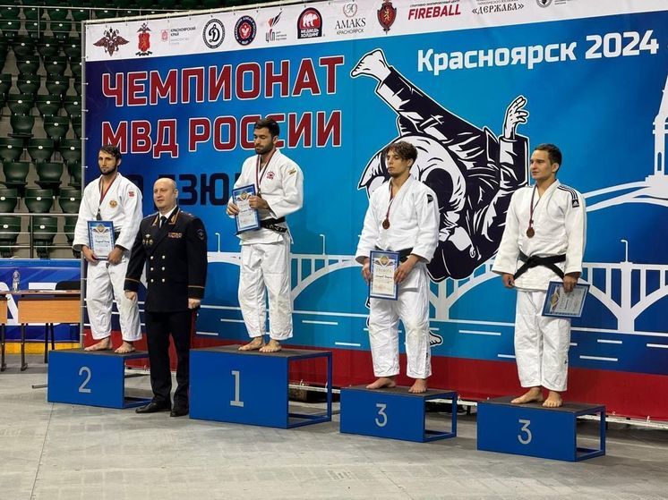 Ставропольский полицейский стал серебряным призером чемпионата МВД России по дзюдо