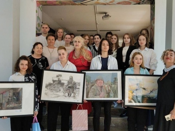 В Краснодаре студенты стали участниками конкурса картин «Победа в сердце каждого живет»