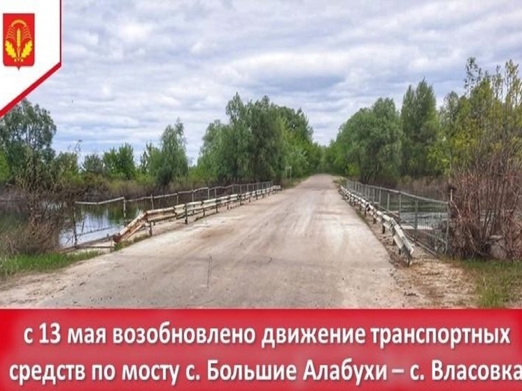 В Воронежской области восстановили переправу через реку Ворону