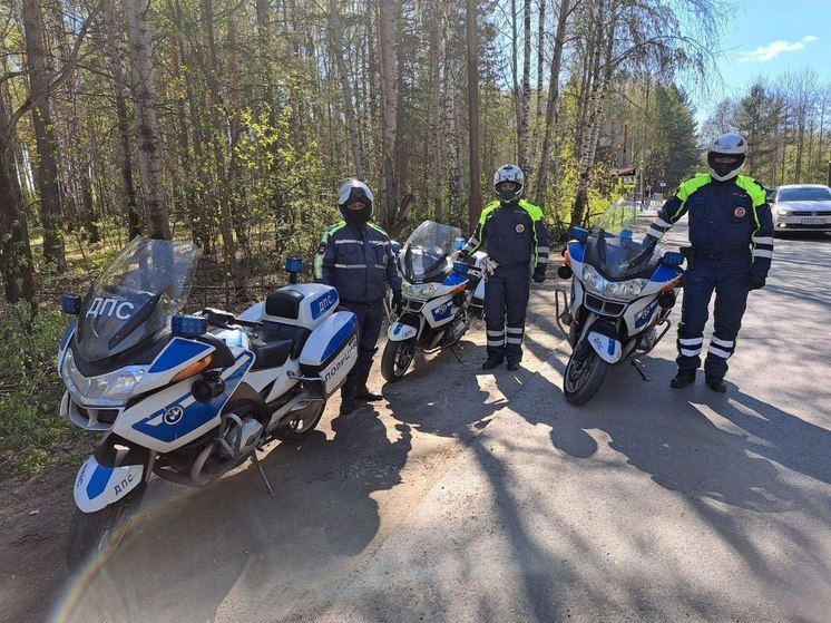 Бесправников на мотоциклах в Тюменской области ловит спецвзвод ДПС