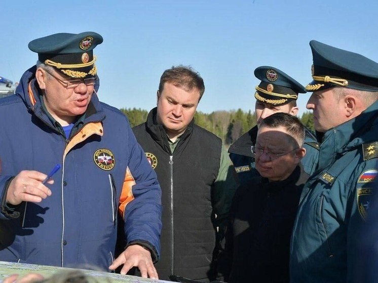 Главы МЧС и Минстроя Куренков и Файзулин прибыли зону паводков в Омской области