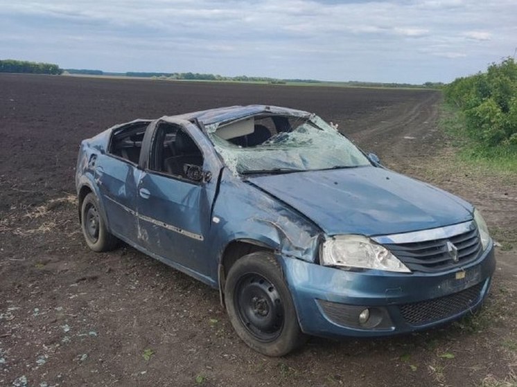В опрокинувшемся авто под Воронежем пострадали 14-летний подросток и женщина