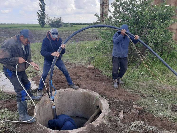 В селе Поляновка Мелитопольского района починили скважину