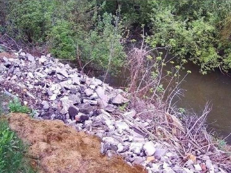 В Орловской области в водоохраной зоне складируют отходы