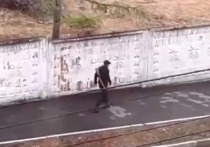 Полицейские установили личность и разыскали мужчину, который в прошлые выходные прошелся по улицам в Чите с винтовкой за спиной