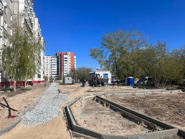 В Тюмени занимаются благоустройством дворовых пространств