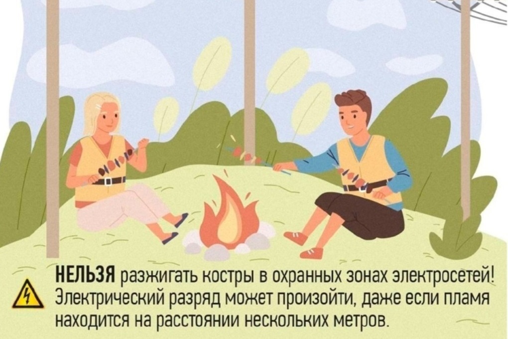 Филиал «Костромаэнерго» напоминает о соблюдении противопожарных правил в зоне ЛЭП