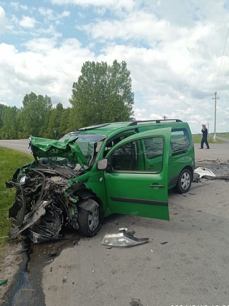 В массовом ДТП с автобусом в Курской области ранены два человека
