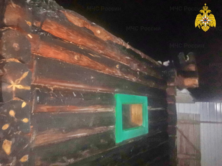 В Ярцеве сгорела баня