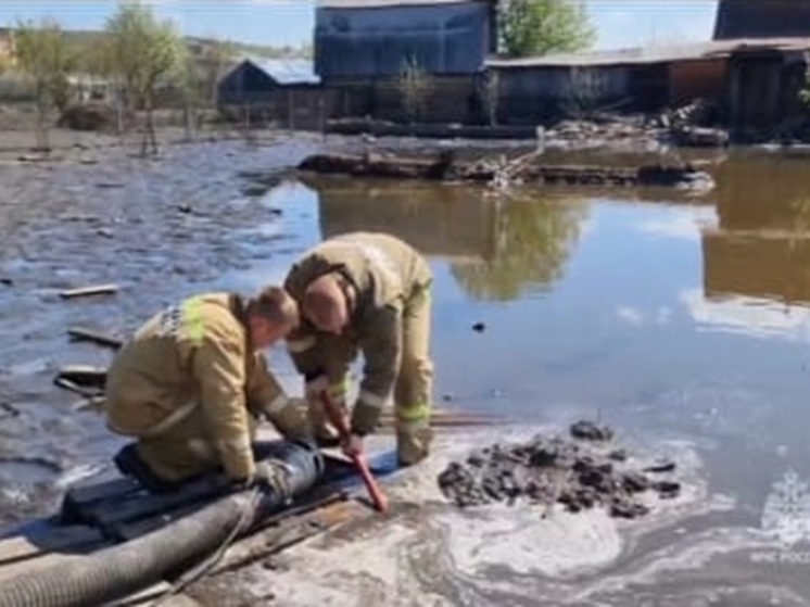 В Зауралье из зоны паводка откачали 8,5 тысячи кубометров воды за сутки