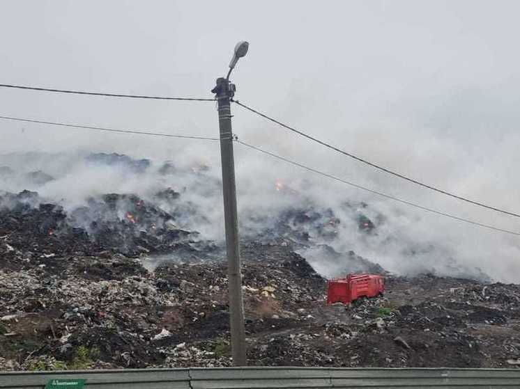 МУП САХ рассказало о причинах пожара на мусорном полигоне в Новосибирске