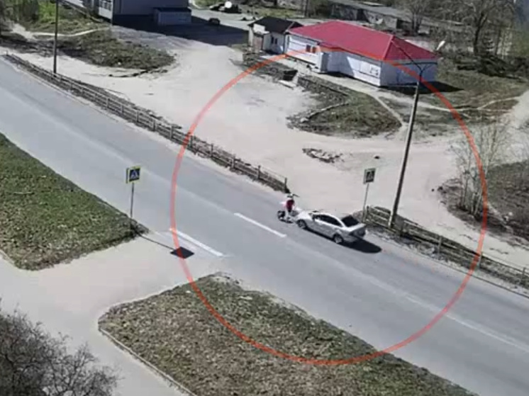 Автомобиль на полном ходу сбил пешехода с сумками в Сегеже