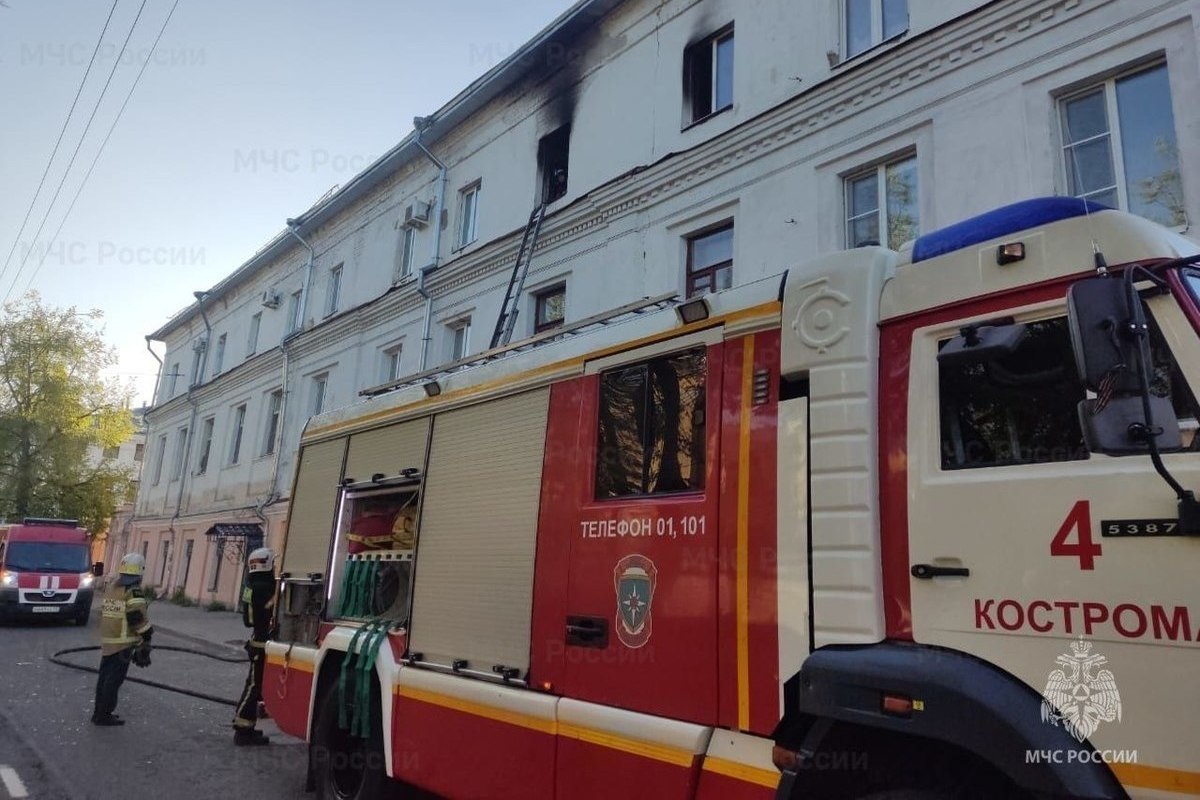 Стали известны подробности пожара в многоквартирном доме на проспекте Мира в Костроме