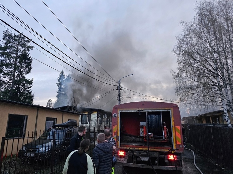 Три семьи остались без крыши над головами после пожара под Костомукшей