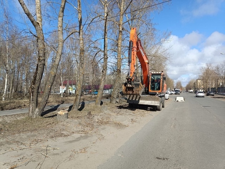 В Северодвинске начались ремонтные работы на очередном объекте дорожного нацпроекта