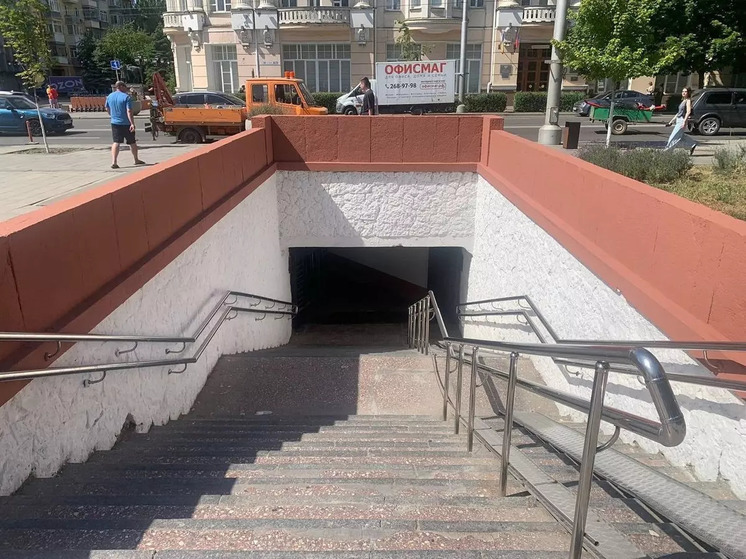 В центре Ростова убрали ларьки в «подземке» возле ТЦ «Солнышко»