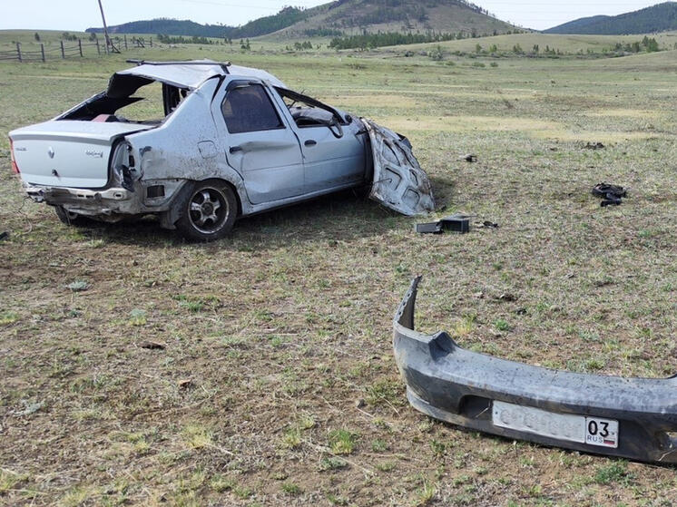 В Бурятии пожилой водитель погиб в ДТП с опрокидыванием