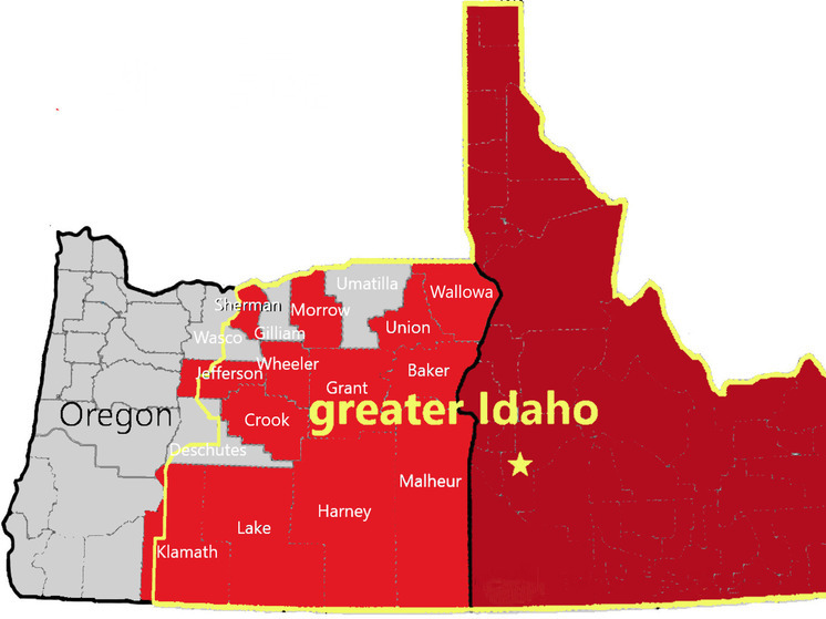 Жители 13 восточных округов штата Орегон проголосовали за присоединение к Айдахо