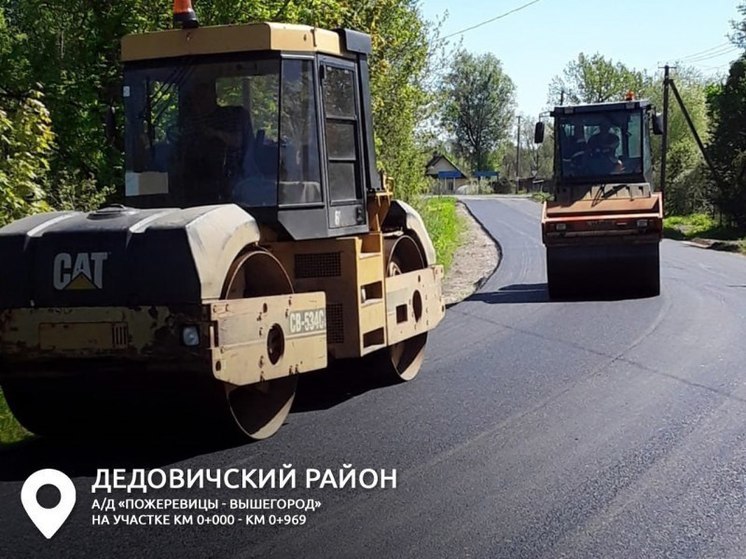 Псковавтодор продолжает дорожные работы в муниципалитетах Псковской области