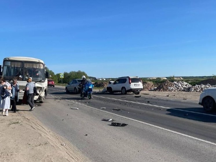 Под Рязанью произошло ДТП с пассажирским автобусом