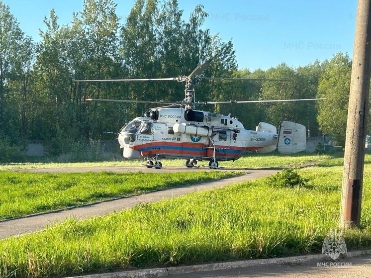 В Тверь из района экстренно доставили женщину на вертолете