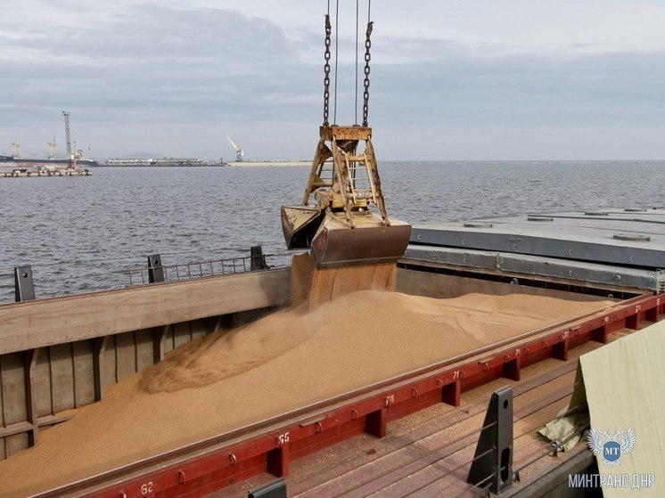 Более семи тысяч тонн зерна отгрузили из порта Мариуполя