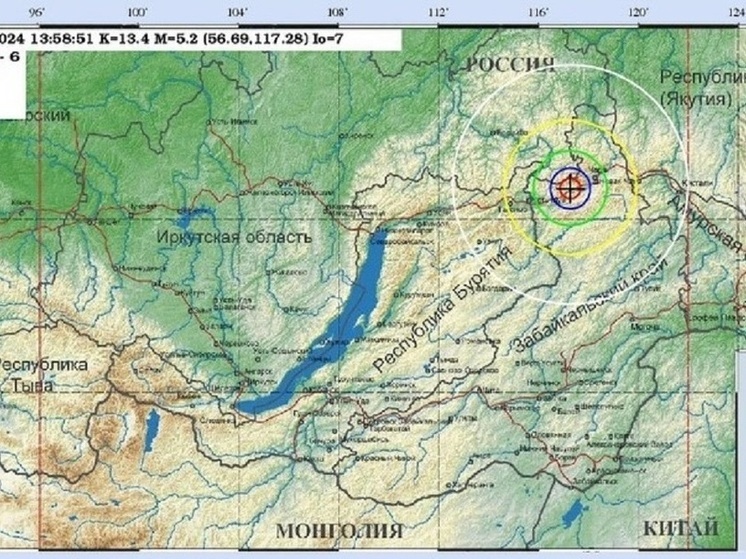 Землетрясение произошло рядом с Новой Чарой в Забайкалье