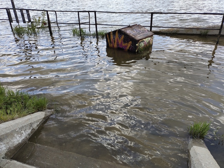 Уровень воды в Иртыше в Омске начал снижаться