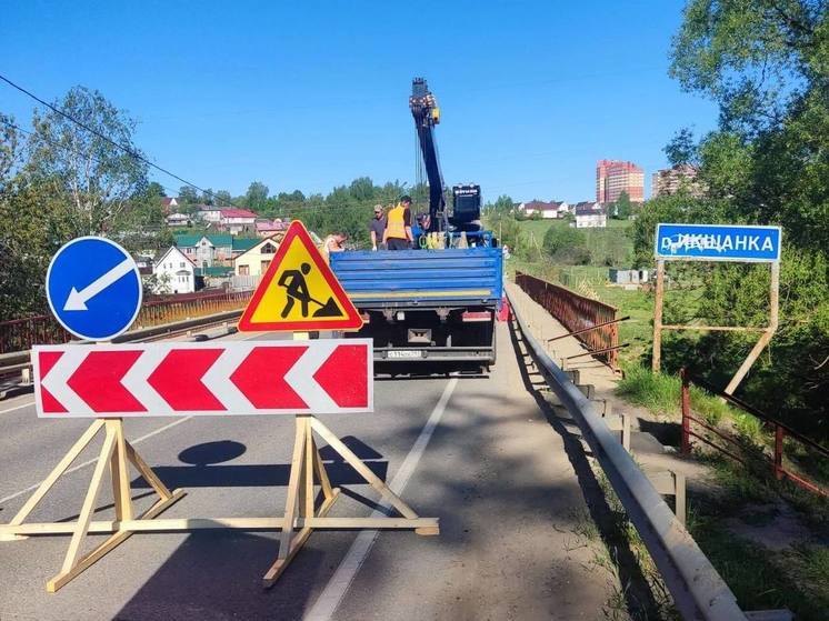 В Дмитровском округе начали ремонт моста через реку Икшанка