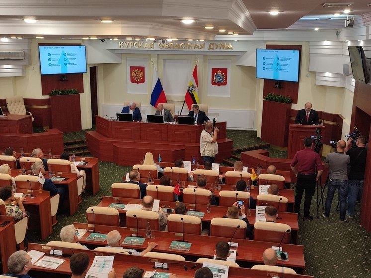 Отчет Смирнова в Курской областной думе завершился аплодисментами