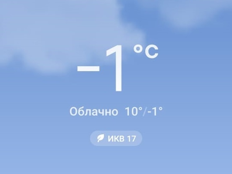 В Новосибирске в ночь на 30 мая похолодало до -1 градуса
