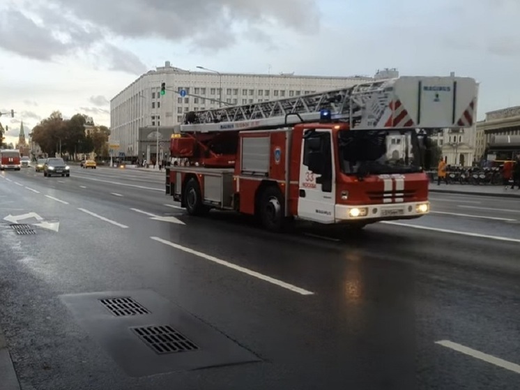 МЧС: крупный пожар тушат на складе в московском Новогиреево