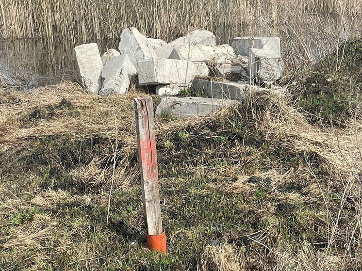 На земельном участке в Курской области незаконно размещали строительные отходы