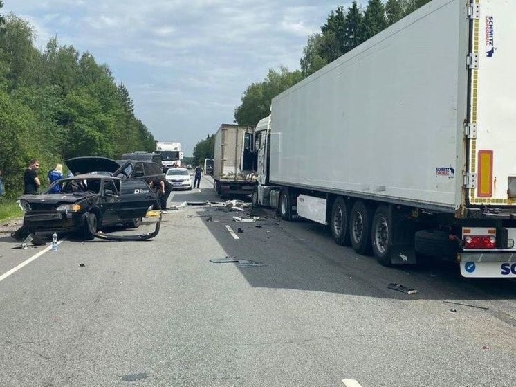 Массовое ДТП с участием шести машин произошло на трассе под Чеховым