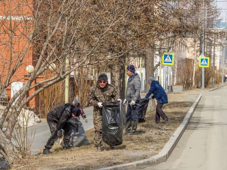 Под гармонь и с шашлыками провели субботник в Салехарде