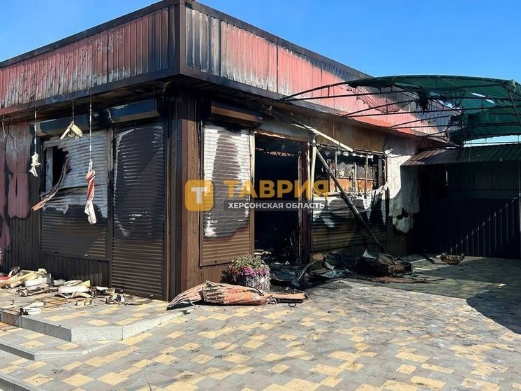 В Великой Лепетихе на Херсонщине сгорел магазин