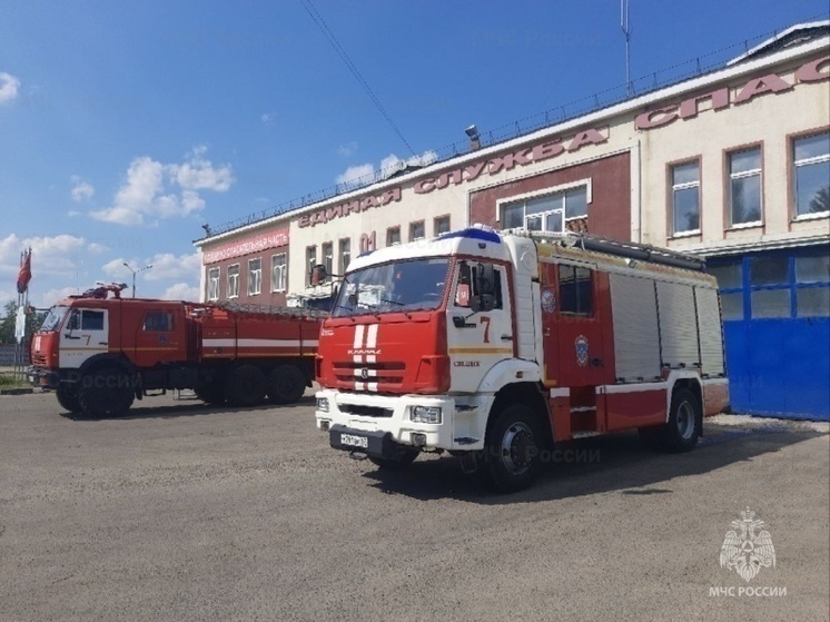 В Рославле произошло возгорание гаража