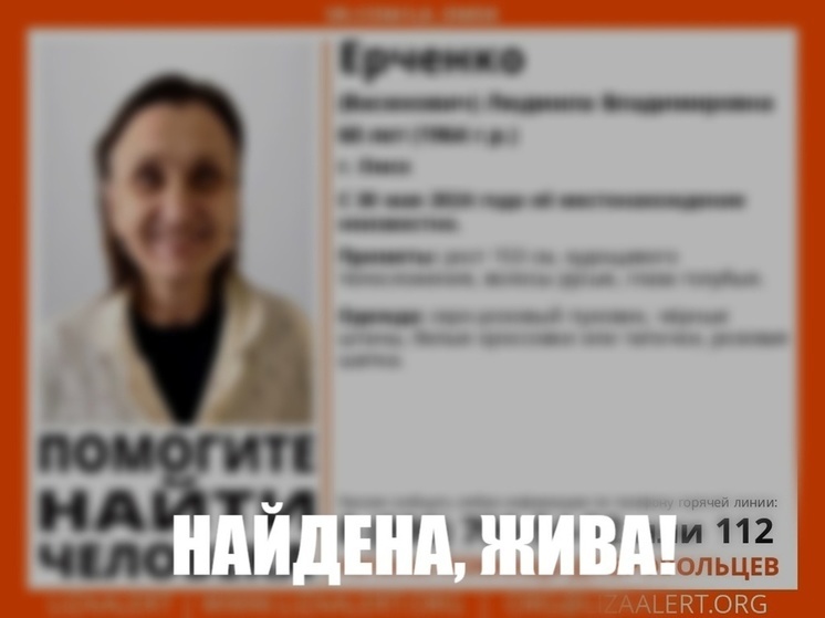 В Омске завершились поиски женщины в светло-розовом пуховике
