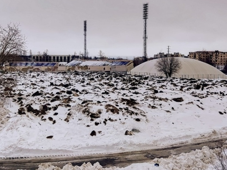 Депутат горсовета Петрозаводска призвала мэрию к ответу за свалку снега у стадиона