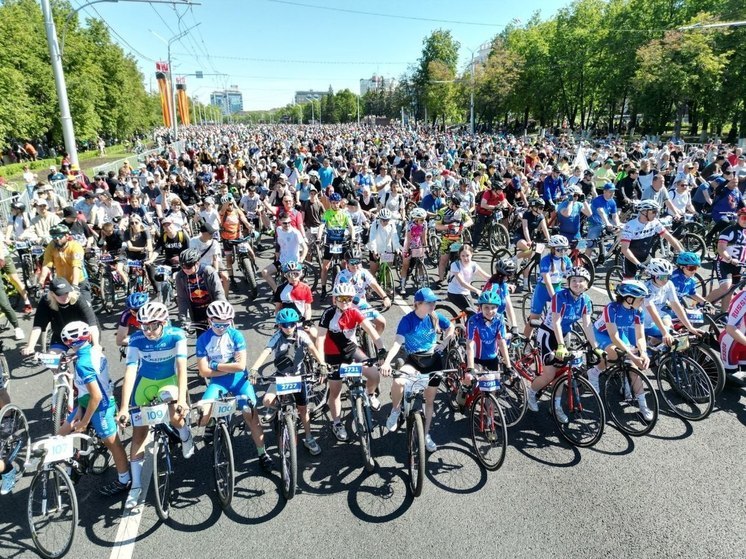 В фестивале «День 1000 велосипедистов» в Уфе приняли участие более 26 тысяч человек