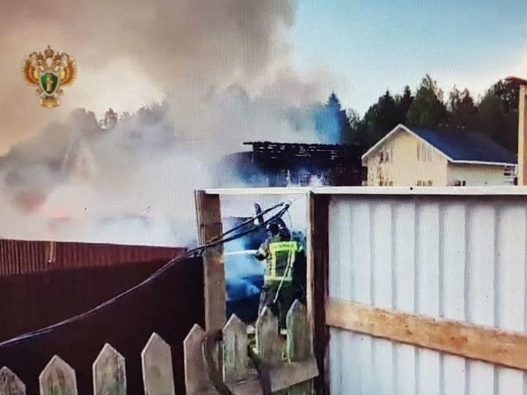 Пожар в поселке Подосинки мог произойти из-за взрыва баллона