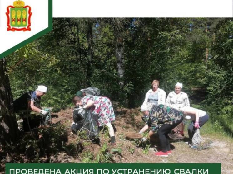 В пензенской Золотаревке вывезли 4 КАМАЗа мусора