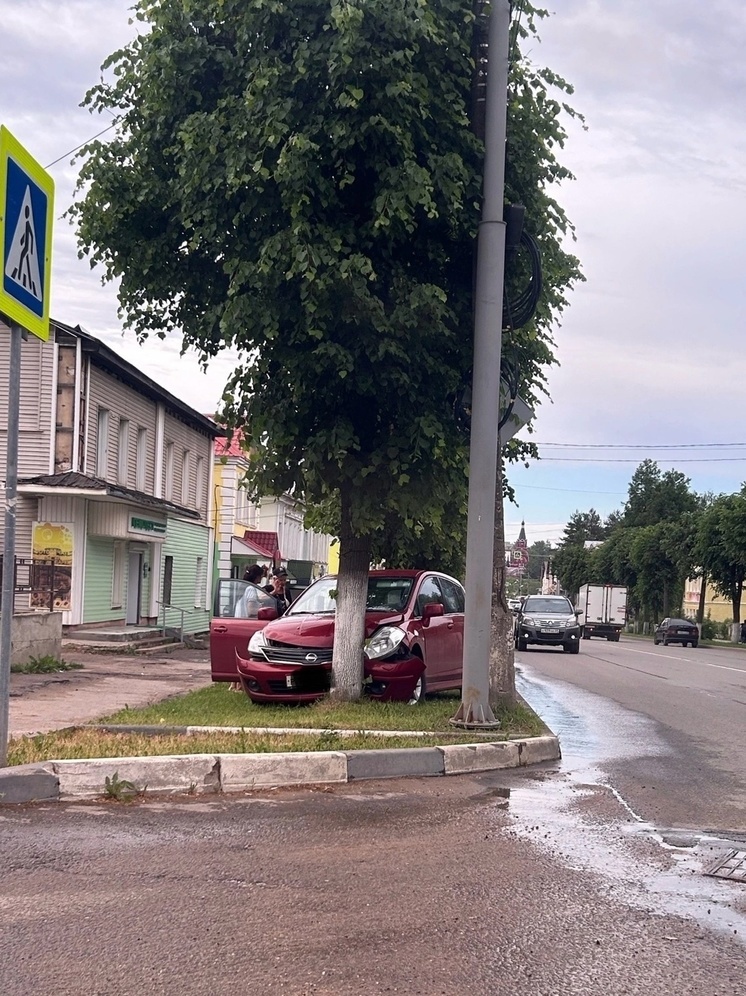 В Тверской области иномарка протаранила дерево