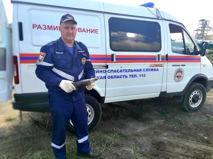 В Дмитриеве Курской области нашли неразорвавшиеся артиллерийские снаряды