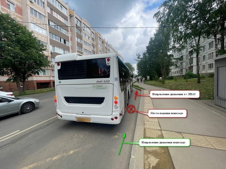 Костромичка пострадала при столкновении с автобусом на улице Козуева