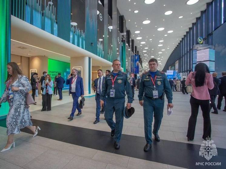 Безопасность ПМЭФ-2024 обеспечивают 600 сотрудников МЧС