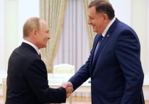 Российский лидер Владимир Путин в четверг, 6 июня, провел встречу с президентом Республики Сербской (энтитет Боснии и Герцеговины) Милорадом Додиком